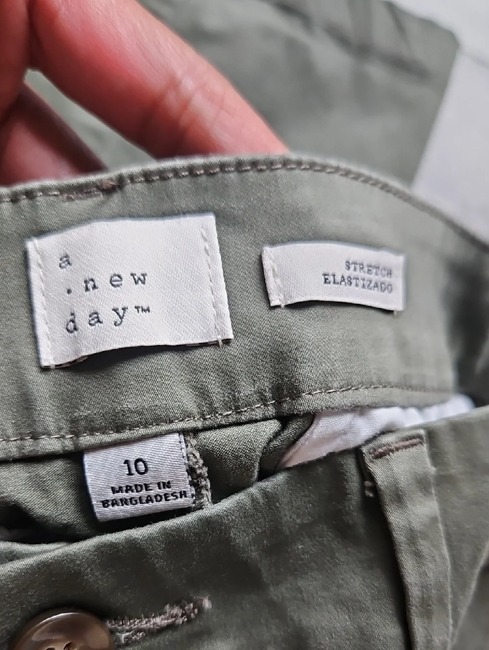 a new day Womens Casual Green Pants Size 10 - Picture 4 of 6